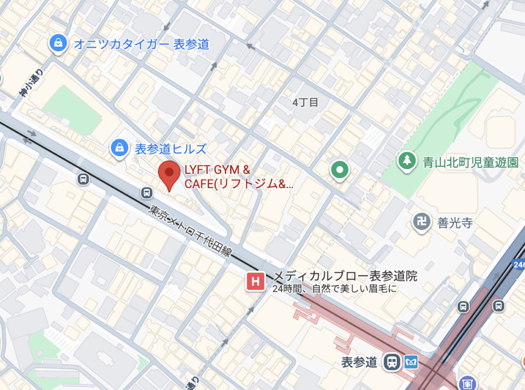 佐藤健のジムの場所地図